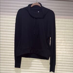 Women's Black Cowl Neck Top